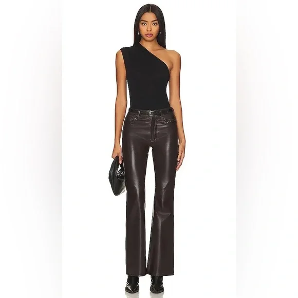 Recycled Leather Lilah Pant in Chocolate Torte CITIZENS OF HUMANITY - Picture 1 of 13